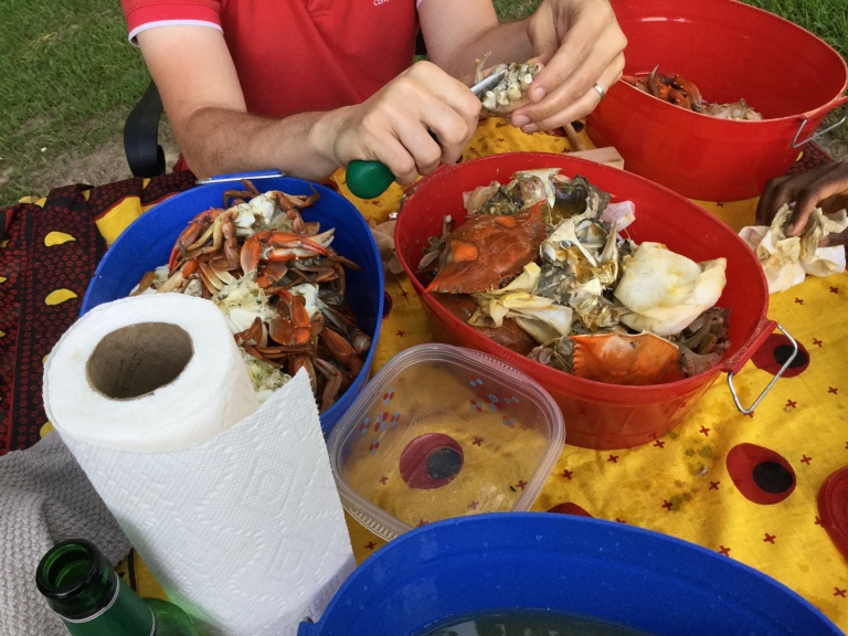 2017 colorful picking crabs